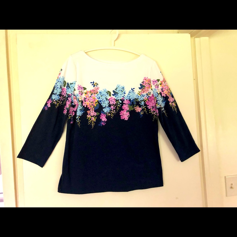 Talbots tee, from underarm to underarm -19”